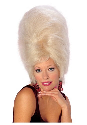 Blonde Beehive Wig -image