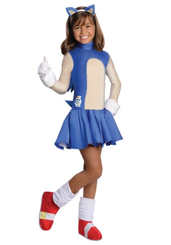 Child Sonic Girls Costume By: Rubies Costume Co. Inc for the 2022 Costume season.