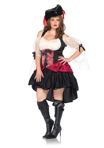 Women's Plus Size Wicked Wench Costume -image