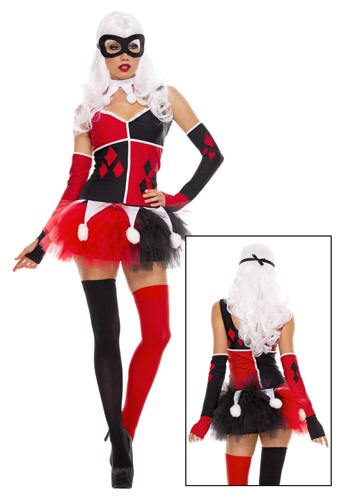 Women's Harley Jester Costume -image