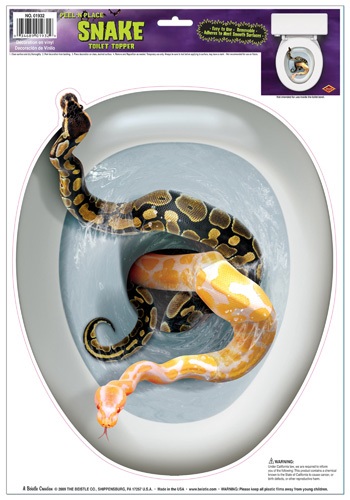 Snake Toilet Topper By: Beistle for the 2022 Costume season.