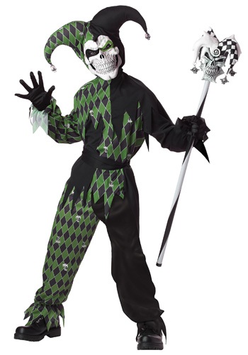 Child Green Scary Jester Costume By: California Costume Collection for the 2015 Costume season.