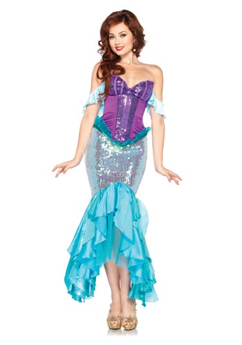 Women's Disney Deluxe Ariel Costume -image