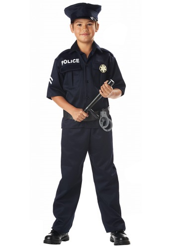 Kid's Police Costume -image