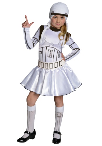 Storm Trooper Girls Dress Costume