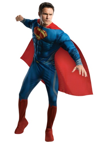 Superman Man of Steel Adult Deluxe Costume By: Rubies Costume Co. Inc for the 2022 Costume season.