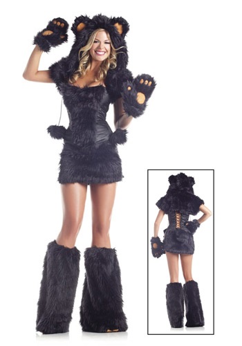 8 pc Deluxe Black Bear Costume By: Be Wicked for the 2022 Costume season.
