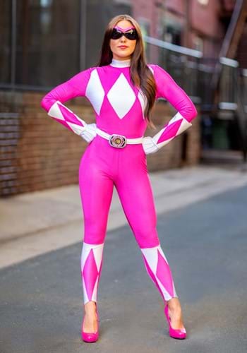 Pink Ranger Sassy Bodysuit Costume By: Disguise for the 2022 Costume season.