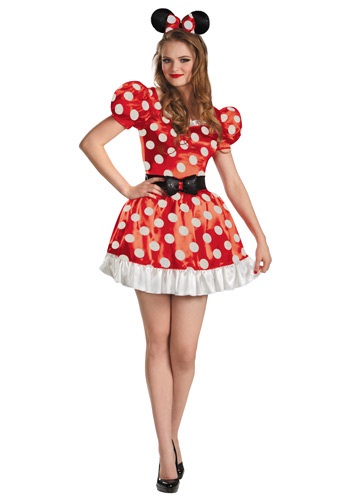 Red Minnie Classic Adult Costume By: Disguise for the 2022 Costume season.