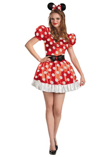 Plus Size Red Minnie Classic Costume -image