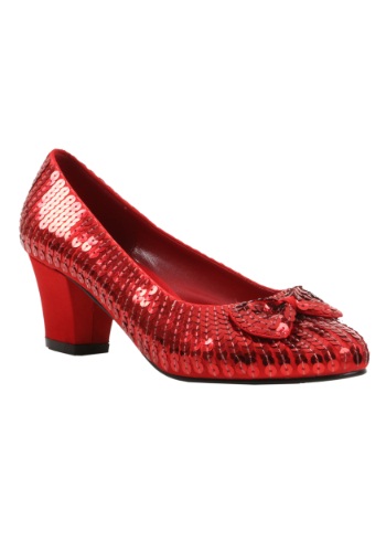 Child Red Sequin Shoes By: Ellie for the 2022 Costume season.