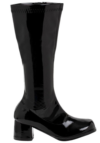 Girls Black Gogo Boots By: Ellie for the 2022 Costume season.