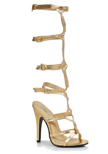 Womens Gold Goddess Heels -image