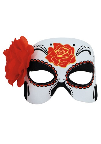 Womens Day of the Dead Half Mask By: H.M. Smallwares for the 2022 Costume season.