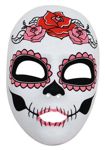 Womens Day of the Dead Full Face Mask By: H.M. Smallwares for the 2022 Costume season.