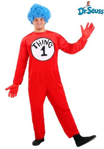 Thing 1 and Thing 2 Adult Costume By: Elope for the 2022 Costume season.