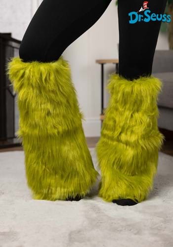 Grinch Fuzzy Leg Warmers -image