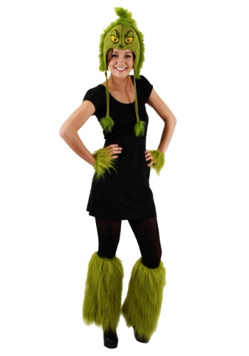Grinch Fuzzy Wrist Cuffs -image