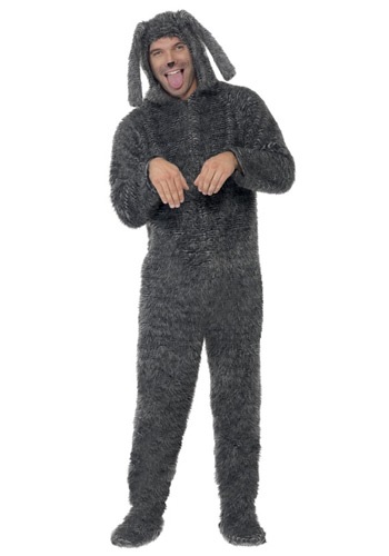 Adult Fluffy Dog Costume -image