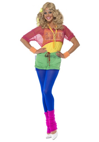 Womens 80s Lets Get Physical Costume -image