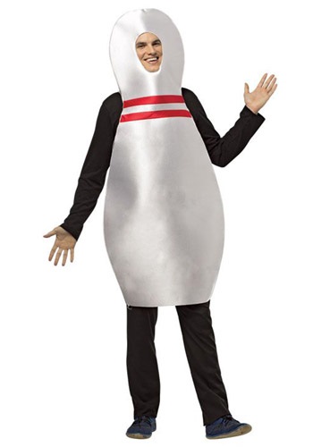Adult Get Real Bowling Pin Costume -image