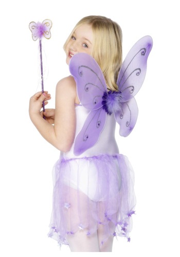 Child Purple Butterfly Wings Kit -image