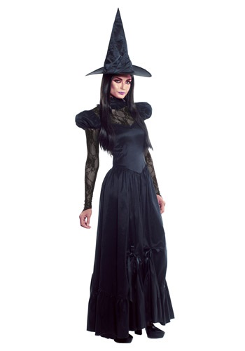 Women's Emerald Witch Costume -image