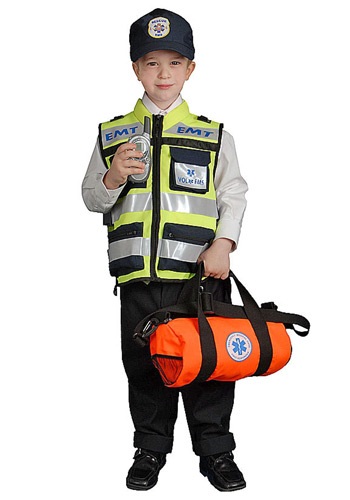 Child EMT Vest By: Dress Up America for the 2022 Costume season.