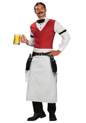 Plus Size Saloon Bartender Costume -image