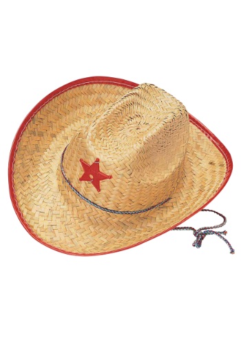 Kids Straw Cowboy Hat -image