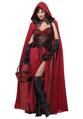 Dark Red Riding Hood Costume -image