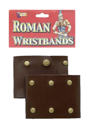 Roman Leather Wristbands By: Forum Novelties, Inc for the 2022 Costume season.