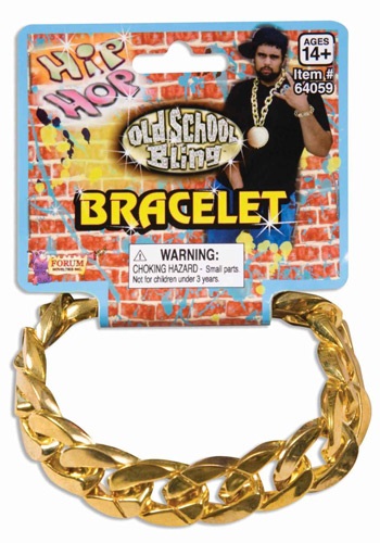 Gold Chain Link Bracelet By: Forum Novelties, Inc for the 2022 Costume season.