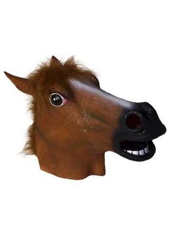 Deluxe Latex Horse Mask -image