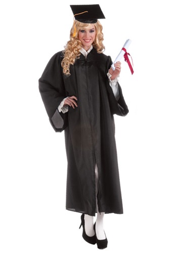 Adult Black Graduation Robe -image