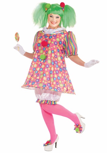 Plus Size Tickles the Clown Costume By: Forum Novelties, Inc for the 2022 Costume season.
