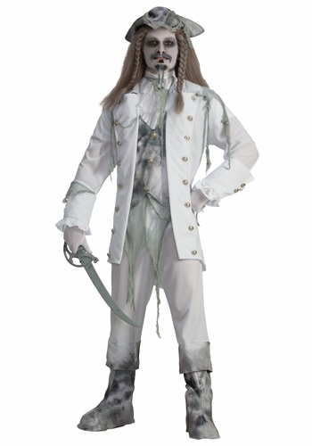 Men's Ghost Captain Pirate Costume -image