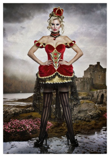 Deluxe Queen of Hearts Costume -image