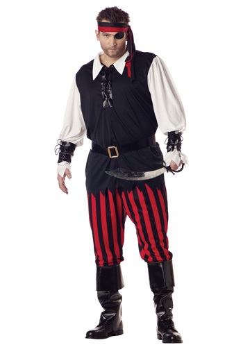 Plus Size Cutthroat Pirate Costume -image