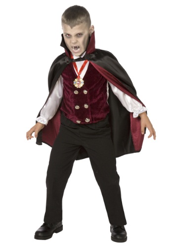 Boy Child Deluxe Vampire Costume By: LF Products Pte. Ltd. for the 2022 Costume season.