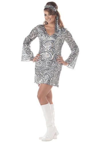 Plus Size Disco Diva Dress - Adult Disco Party Costumes By: California Costume Collection for the 2022 Costume season.