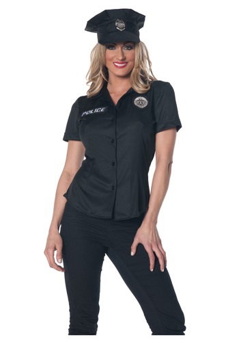 Women's Police Shirt Costume By: Underwraps for the 2022 Costume season.