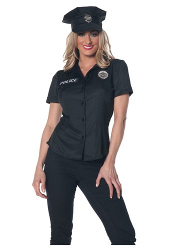 Women's Plus Size Police Shirt -image