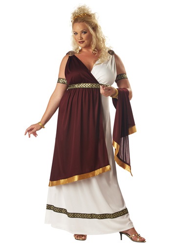 Plus Size Roman Empress Costume -image