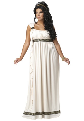 Plus Size Olympic Goddess Costume -image