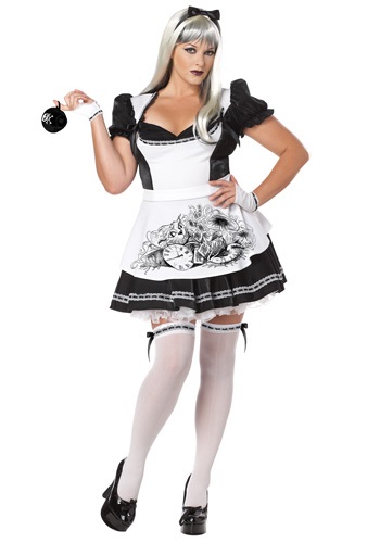 Plus Size Dark Alice Costume -image