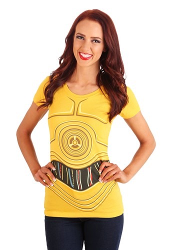 Womens Star Wars C3PO Costume T-Shirt -image