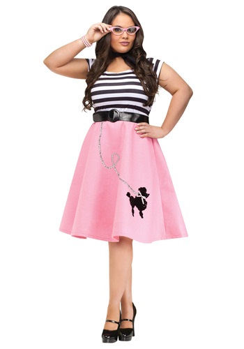 Plus Size Poodle Skirt Dress By: Fun World for the 2022 Costume season.