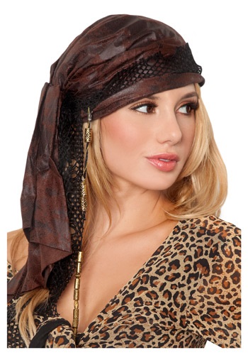 Brown Pirate Bandana By: Western Fashion for the 2022 Costume season.