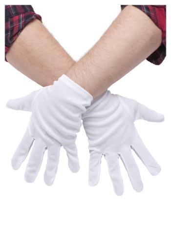 Plus Size White Gloves -image